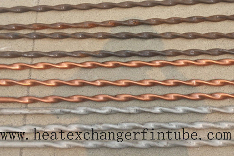 Twisted Stainless Steel , Finned Copper Tube With Higher Heat Transfer