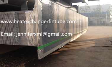 Carbon Steel Base Tube Material Single Row Flat Fin Tube Hot Dip Galvanized