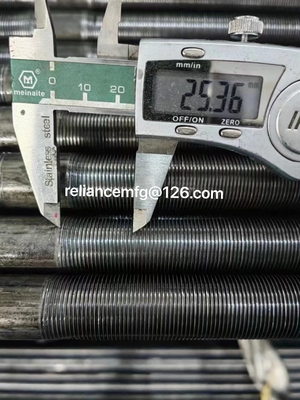 Metallic integral helical low finned tube, Fin pitch 19FPI/26FPI/28FPI/30FPI/36FPI/43FPI