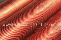 Embedded Fluted Carbon Steel Seamless Single Row Flat Fin Tube 0.5mm thickness