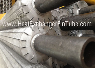 Serrated Extruded Heat Exchanger aluminum Fin Tube , A179 seamless Carbon Steel tubes