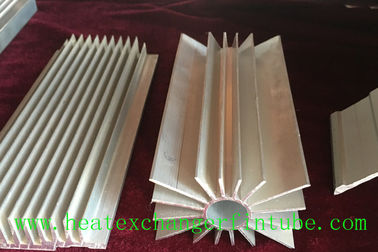 Round Extruded Aluminum Heat Sink Profile With Small Longitudinal Fins