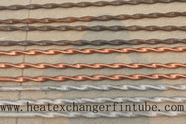 Twisted Stainless Steel , Finned Copper Tube With Higher Heat Transfer Coefficient