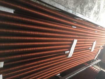 Tension Wound Single Row Flat Fin Tube For Air Cooled Condenser