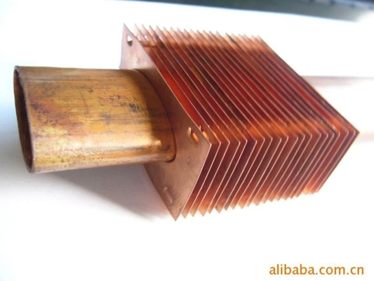 Embedded Square Fin Tube Longitudinal Spiral Aluminium Copper